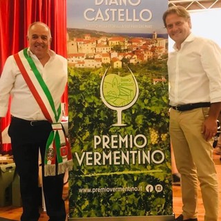 Elezioni regionali: Marco Scajola a Diano Castello con il sindaco Romano Damonte.