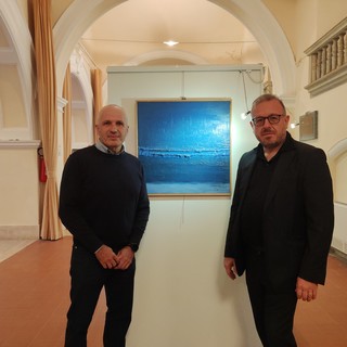 Pittura e scultura di Sergio 'Ciacio' Biancheri, un successo la mostra "Il mio mare" a Bordighera (Foto e video)