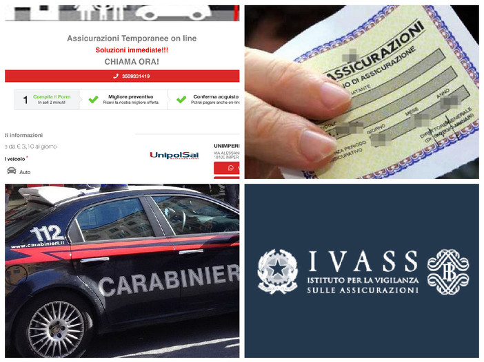 Imperia, Rc auto: usano i dati di una agenzia assicurativa di Imperia per truffare i clienti con falso sito web. Denuncia ai carabinieri Imperia, Rc auto: usano i dati di una agenzia assicurativa di Imperia per truffare i clienti con falso sito web. Denuncia ai carabinieri
