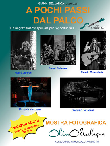 Sanremo, sabato l'inaugurazione della mostra fotografica "A pochi passi dal palco"