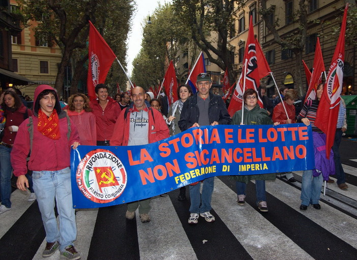 Imperiesi alla manifestazione di Roma del 16 ottobre, bilancio e foto
