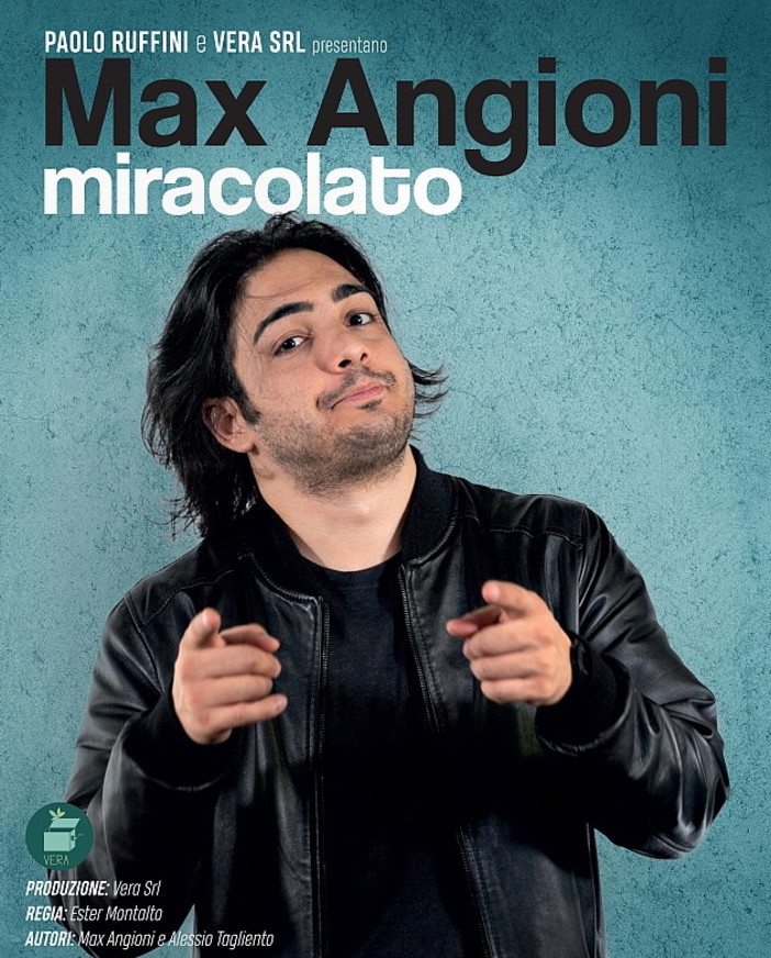 Spettacolo del cabarettista Max Angioni al Teatro Ariston di Sanremo Spettacolo del cabarettista Max Angioni al Teatro Ariston di Sanremo