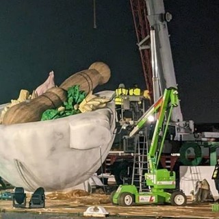 #pesto, Masterpiece of Liguria: dopo Londra il mortaio gigante andrà a Sestriere per poi approdare a Sanremo durante il festival