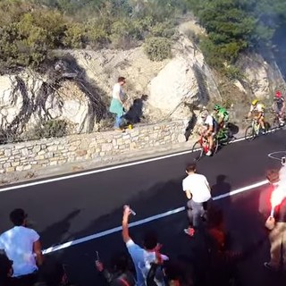 Ecco il filmato del lettore Fatmir Mehmeti del passaggio a Capo Berta della Milano-Sanremo