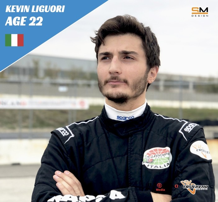 Il pilota sanremese Legends Cars Kevin Liguori