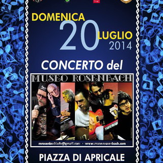 Apricale: domenica prossima in piazza, Concerto del gruppo 'Museo Rosenbach'