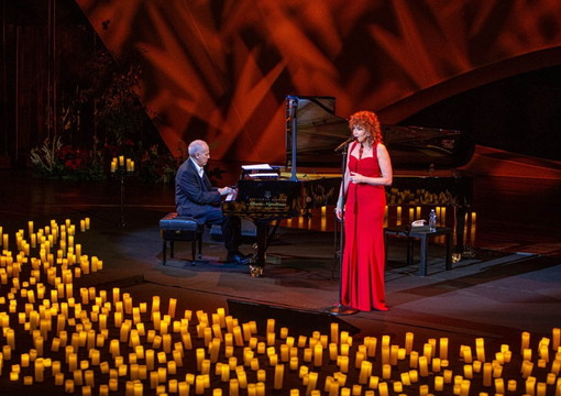 Fiorella Mannoia e Danilo Rea al Teatro Ariston di Sanremo Fiorella Mannoia e Danilo Rea al Teatro Ariston di Sanremo