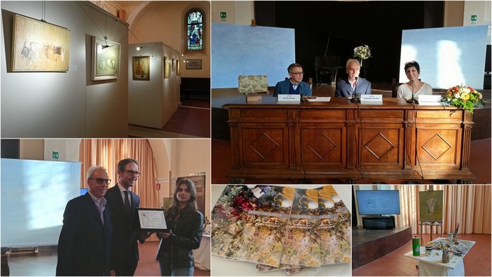 "Tracce" in mostra a Bordighera, un omaggio al maestro Sergio Gagliolo (Foto e video)