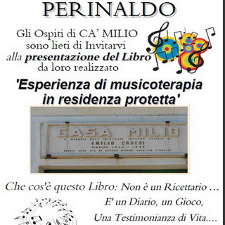 Perinaldo: domenica gli ospiti di Cà Milio presenteranno un libro sulla musicoterapia