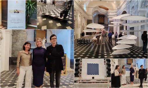 "Combinazione", quadri e opere site specific di Laura Maineri e Silvio Maiano in mostra a Ventimiglia Alta (Foto e video)