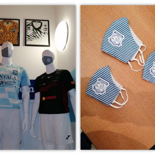 Per le misure anti Covid, mascherine sartoriali brandizzate 'Sanremo Rugby'
