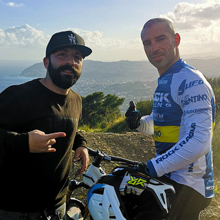 Marco Melandri insieme a Fabio Martino
