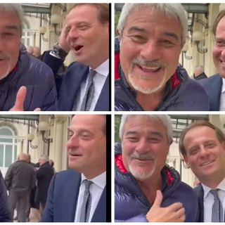 Sanremo, Pino Insegno a Marco Scajola: "Non è un psicologo, in realtà è un architetto" (video)