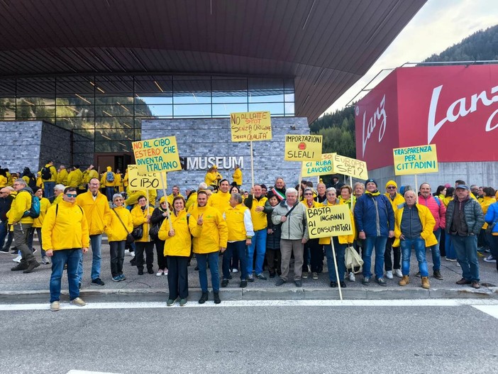 Coldiretti Liguria partecipa con una nutrita delegazione alla mobilitazione nazionale del Brennero