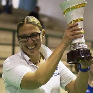 Nella foto Michela Valenzise, allenatrice rivelazione della NLP Sanremo femminile che milita in Serie D