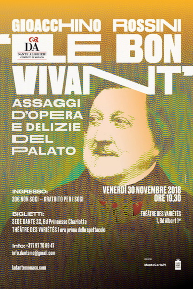 Monaco: serata in onore di Gioacchino Rossini venerdì prossimo