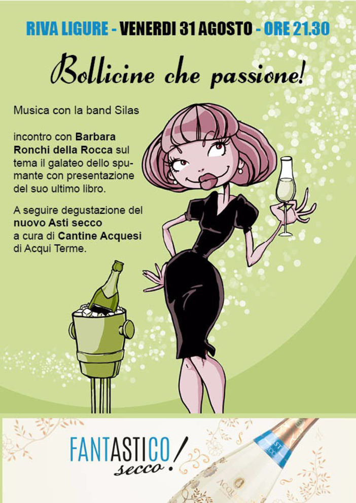 A Riva Ligure si chiude l’estate degli eventi 2018 con la 'Notte delle Bollicine' A Riva Ligure si chiude l’estate degli eventi 2018 con la 'Notte delle Bollicine'