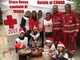 La Croce Rossa del comitato di Taggia al centro commerciale per allietare i bambini con caramelle, regali a sorpresa e incartoni Olaf e Minions
