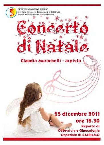 Sanremo: domenica 25 dicembre, concerto di Natale in ostetricia e ginecologia dell'ospedale Borea Sanremo: domenica 25 dicembre, concerto di Natale in ostetricia e ginecologia dell'ospedale Borea