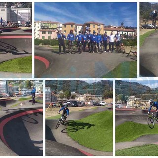 Sorpresa alla pista di pump track di Imperia, arriva la nazionale di downhill: "Finalmente un'attrezzatura sportiva diversa" (foto e video)