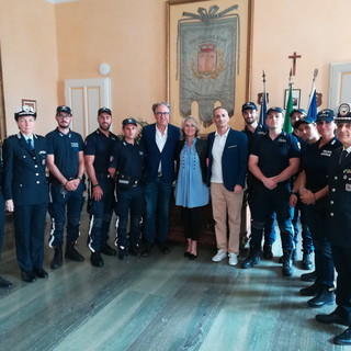 Sanremo: ricevuti in Comune dieci nuovi agenti di polizia locale che hanno preso servizio nei giorni scorsi Sanremo: ricevuti in Comune dieci nuovi agenti di polizia locale che hanno preso servizio nei giorni scorsi