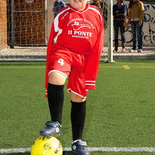 Nicolas, uno dei giovani calciatori dell'ASD Badalucco