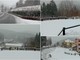 Fiocchi di neve imbiancano il colle di Nava (foto)