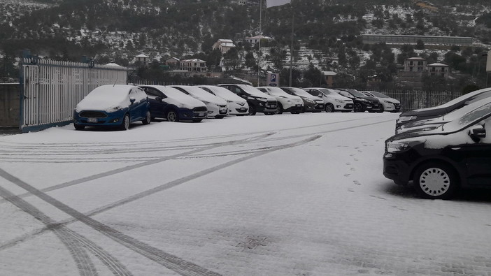 Imperia: le immagini del lettore Luigi della nevicata di oggi sulla città