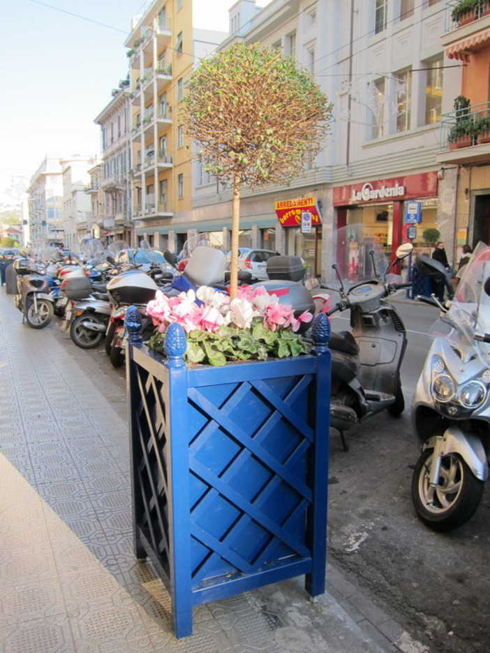 Sanremo: fioriere in via Roma, due commercianti "Non sono certo loro che cambieranno la vita commerciale di questa città!"