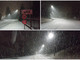 Abbondante nevicata sul Colle di Nava (Video)