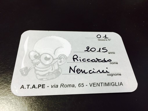 Ventimiglia: via al tesseramento per l'A.T.A.P.E., consegnate le prime tessere a sindaci ed al senatore Nencini