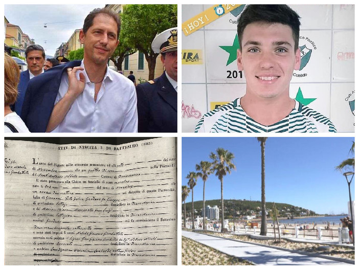 Il sindaco Za Garibaldi abbraccia il giovane argentino Nicolas che ha ritrovato il proprio avo dianese: “Felice di ospitarti nella tua città, sei il benvenuto”