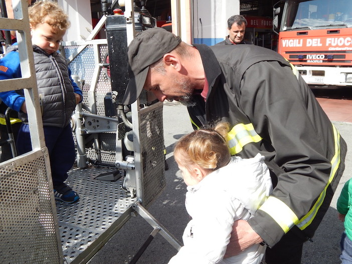Sanremo: i bimbi del Nido 'La Nuvola' alla scoperta della caserma dei Vigili del Fuoco Sanremo: i bimbi del Nido 'La Nuvola' alla scoperta della caserma dei Vigili del Fuoco