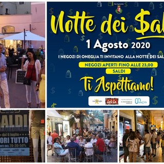 Imperia: tutto pronto per la terza edizione della 'Notte dei Saldi'. Il primo agosto, il 'salotto di Oneglia' vi aspetta Imperia: tutto pronto per la terza edizione della 'Notte dei Saldi'. Il primo agosto, il 'salotto di Oneglia' vi aspetta