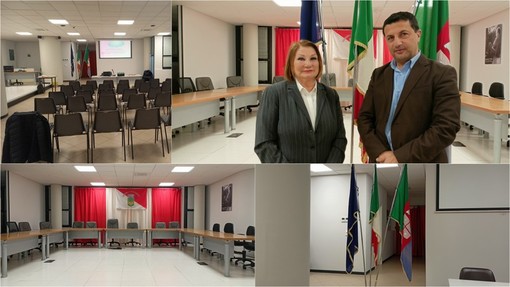 Vallecrosia, nuovo look per la sala polivalente. Biasi e Piardi: "Ristrutturata con bando per efficientamento energetico" (Foto e video) Vallecrosia, nuovo look per la sala polivalente. Biasi e Piardi: "Ristrutturata con bando per efficientamento energetico" (Foto e video)
