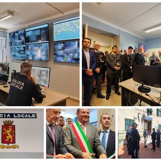 Nuova sala di videosorveglianza, Ventimiglia inaugura la centrale operativa al comando di polizia locale (Foto e video)
