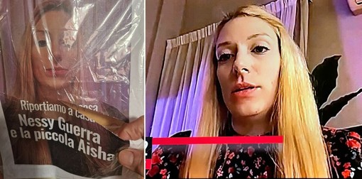 Caso Nessy Guerra, strappato il volantino davanti a Le Cave: riportava la scritta “Riportiamo a casa lei e la piccola Aisha”
