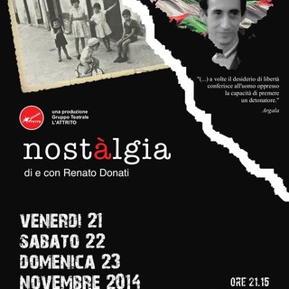 Imperia: il gruppo teatrale l'Attrito presenta lo spettacolo "Nostàlgia"