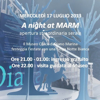 Diano Marina: mercoledì 17 luglio 'Notte Bianca' al Museo Civico Diano Marina: mercoledì 17 luglio 'Notte Bianca' al Museo Civico