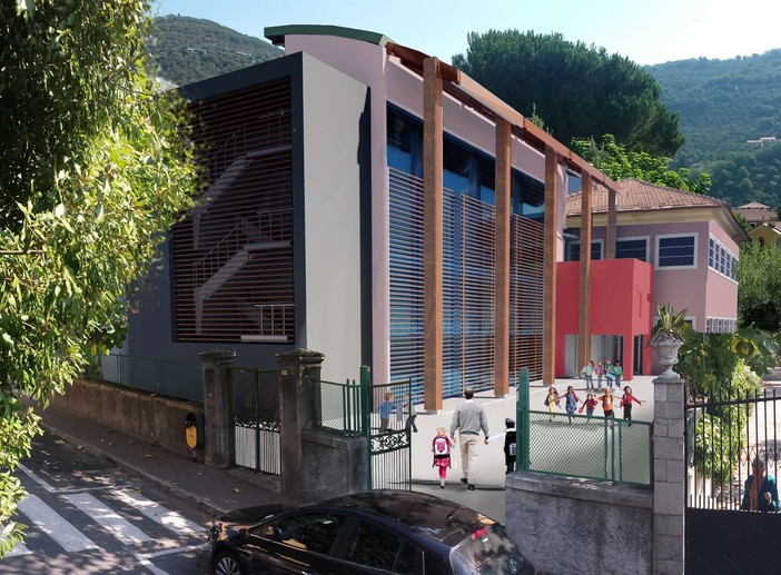 Pontedassio avrà la nuova scuola. Ecco il rendering del progetto. L'architetto: "La consegna il prossimo anno"