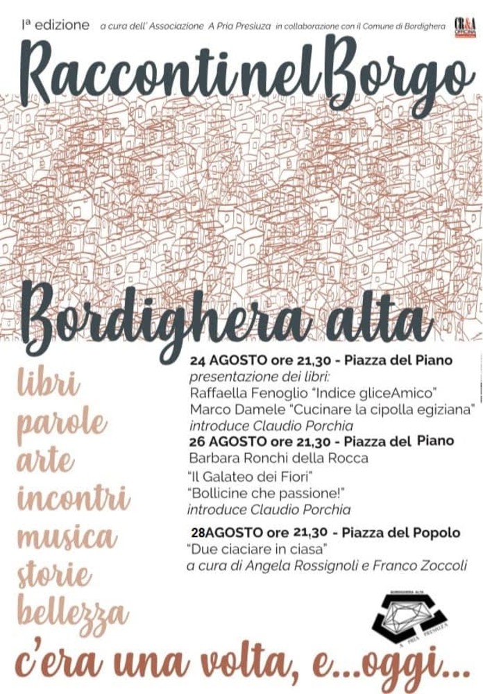 Bordighera: esordio con successo per i  “Racconti nel borgo” promossi dall’associazione A Pria Presiuza