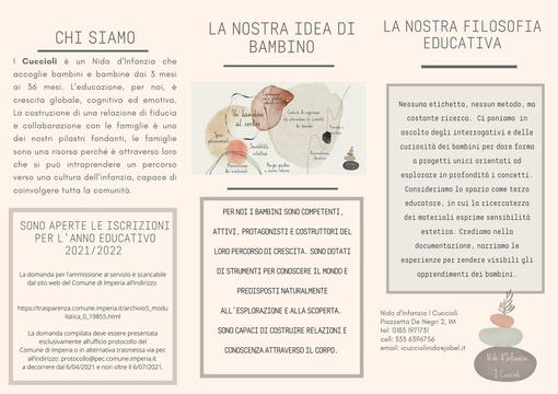 Imperia: al Nido d’Infanzia Comunale 'I Cuccioli' aperte le iscrizioni per l’anno educativo 2021/2022