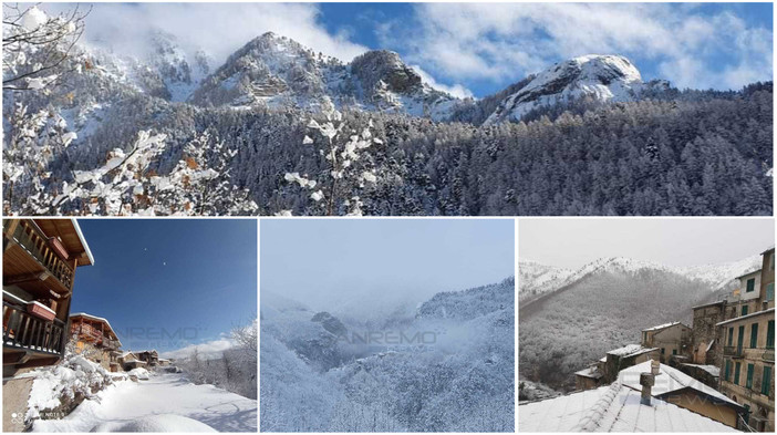 Nella gallery alcune foto della nevicata di queste ore a Verdeggia e Borniga, nel comune di Triora e a Carpasio, in valle Argentina ma anche a Bignone, San Romolo e Bajardo Nella gallery alcune foto della nevicata di queste ore a Verdeggia e Borniga, nel comune di Triora e a Carpasio, in valle Argentina ma anche a Bignone, San Romolo e Bajardo