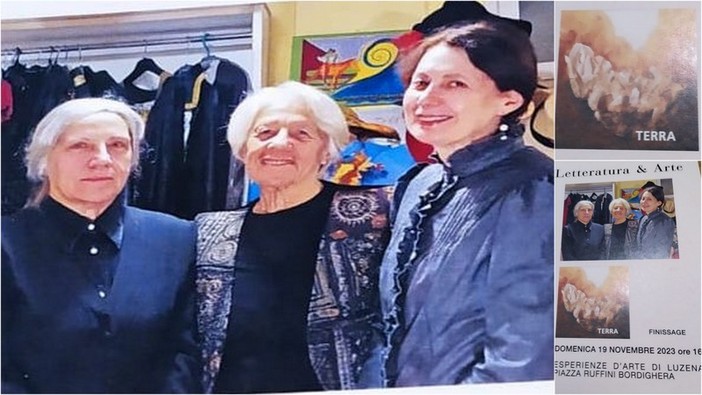 Le opere di Luzena dedicate alla Terra in mostra a Bordighera