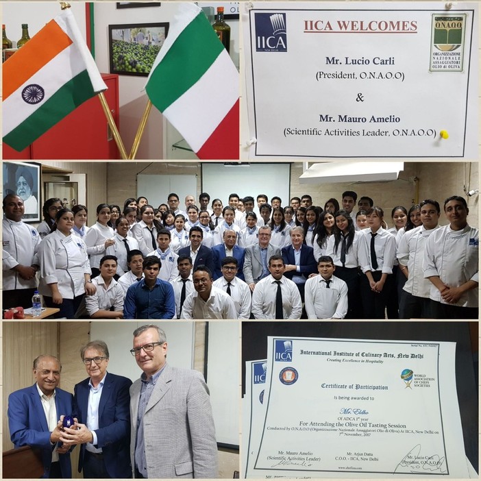 Imperia: la ONAOO e la Fratelli Carli hanno portato l'olio della riviera dei fiori al World Food India 2017