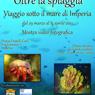 Con ‘Oltre la spiaggia’ alla Fratelli Carli va in scena un viaggio tra i fondali imperiesi Con ‘Oltre la spiaggia’ alla Fratelli Carli va in scena un viaggio tra i fondali imperiesi