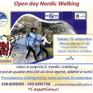 Santo Stefano al Mare, Open Day dedicato al Nordic Walking con la sezione ponentina dell'ANWI Santo Stefano al Mare, Open Day dedicato al Nordic Walking con la sezione ponentina dell'ANWI