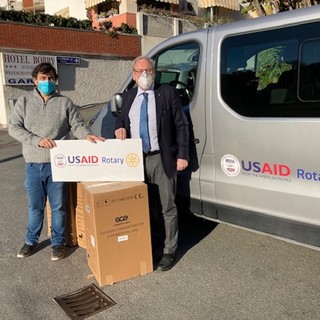 Concentratori di ossigeno per le RSA del ponente ligure, ieri la consegna al Rotary Club di Sanremo