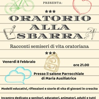 Vallecrosia: venerdì prossimo, incontro dal titolo 'Oratorio alla sbarra: racconti semiseri di vita oratoriana'