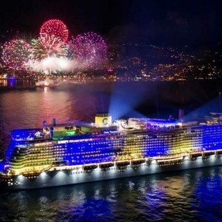 Fuochi d'artificio a Sanremo